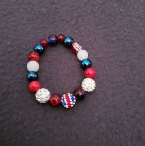 Handmade 4th of July Baby Bracelet